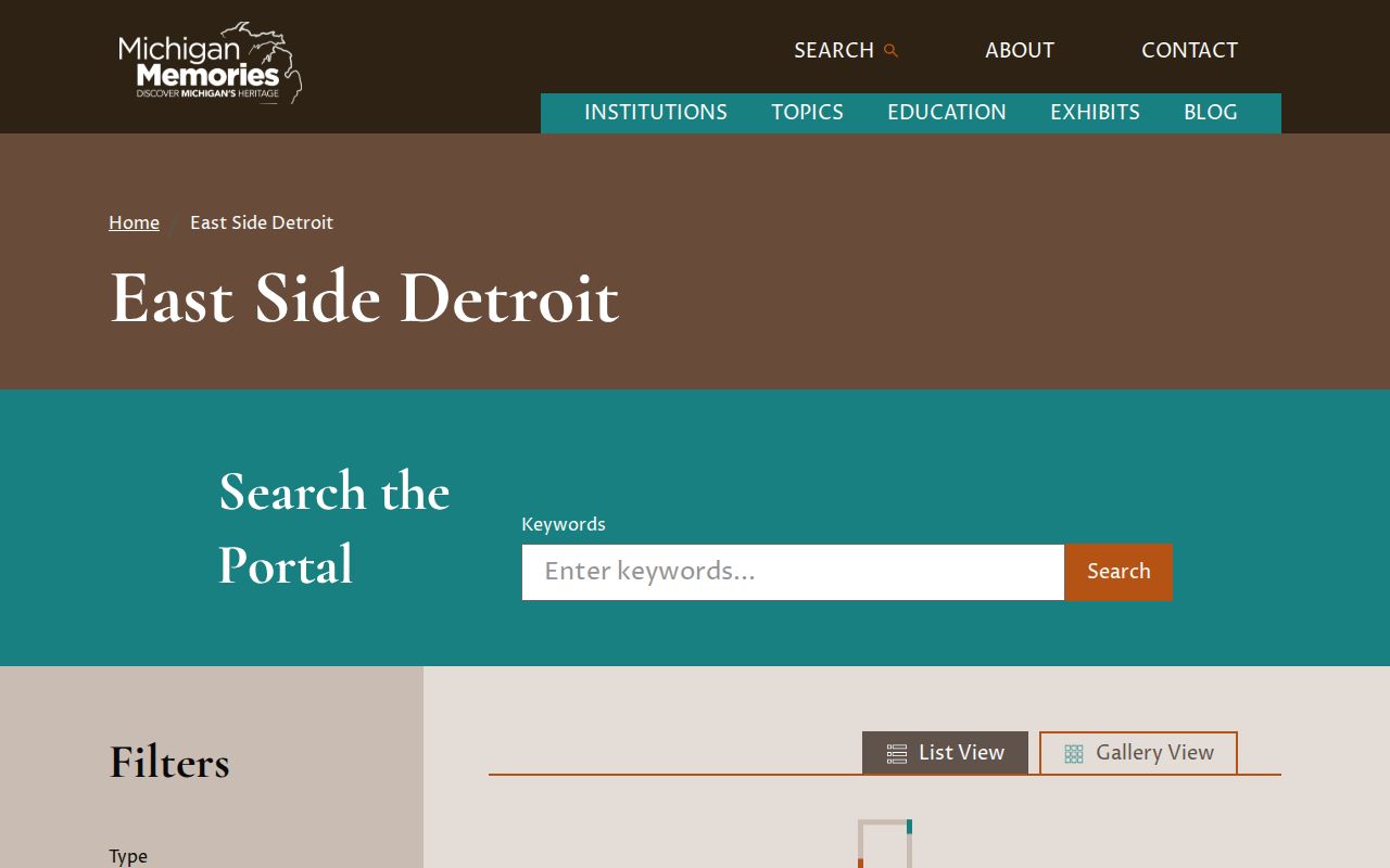 Eastpointe city directory digitized East Side Detroit collection search controls