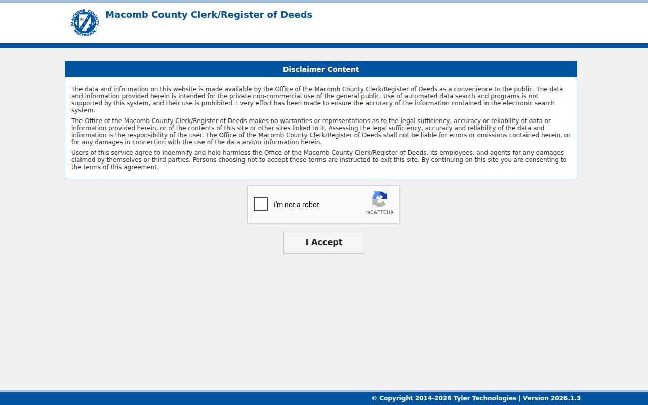 Eastpointe residents directory Register of Deeds search gateway
