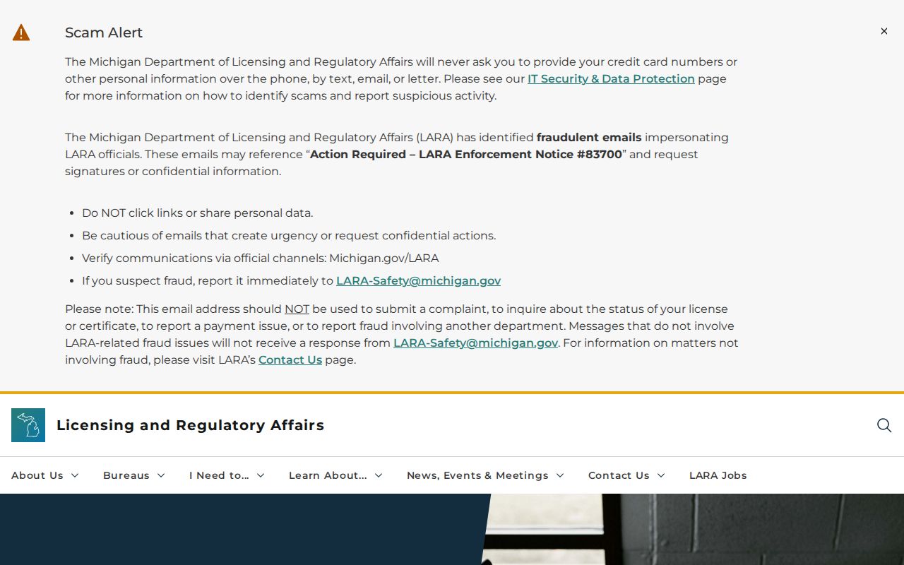 Eastpointe neighbors Michigan MiBusiness Registry search entry point