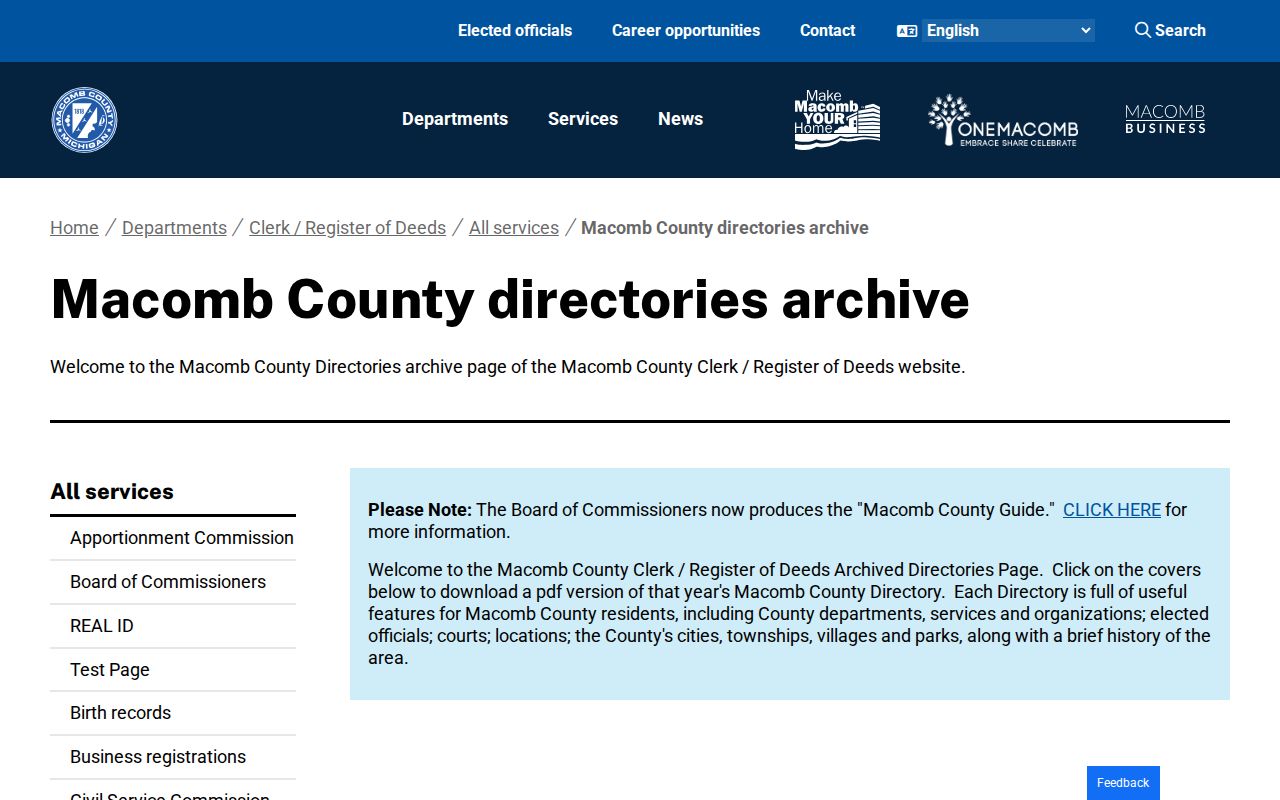 Eastpointe previous residents Macomb County directory archive