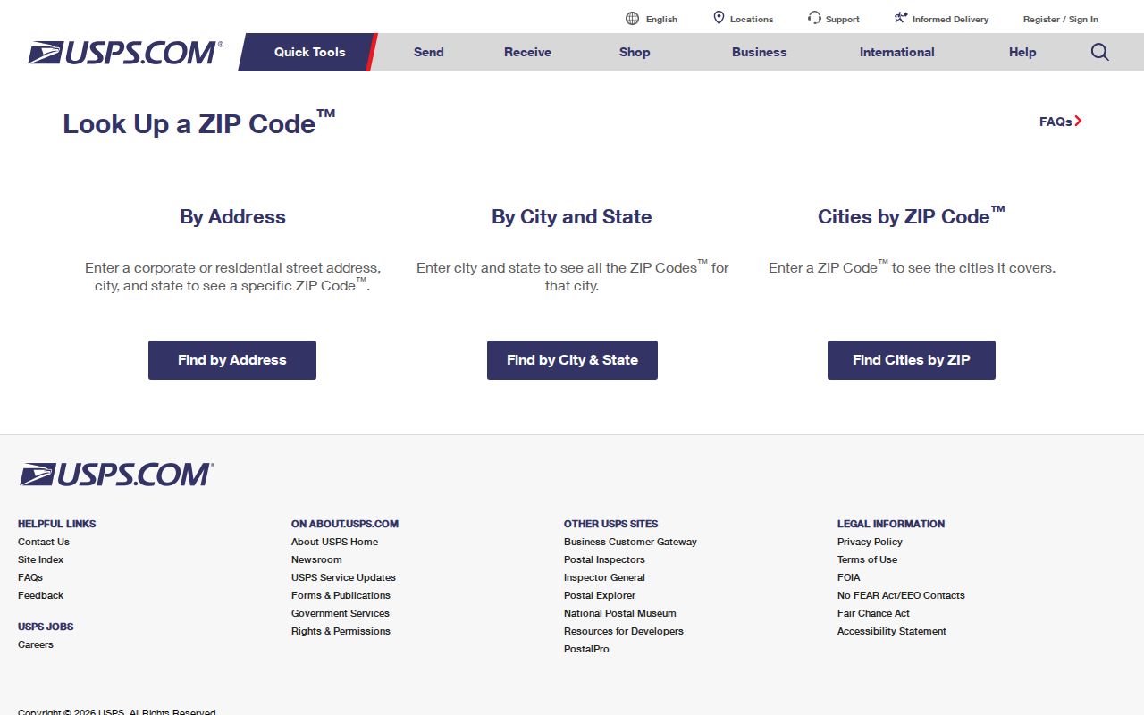 Eastpointe ZIP code directory USPS address-to-ZIP lookup screen
